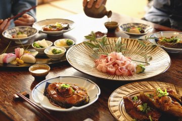 Traditional Saku carp dish