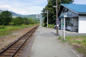 Station Inn Hirafu is said to be the only place in Japan where the station building doubles as lodging.
