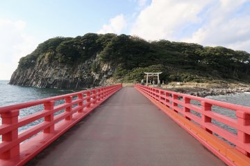 Follow the red bridge to Oshima Island