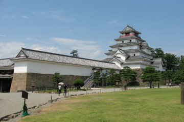 Aizuwakamatsu, at one end of the route, provides plenty to see and do – such as Aizuwakamatsu Castle