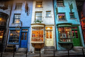 Diagon Alley's storefronts
