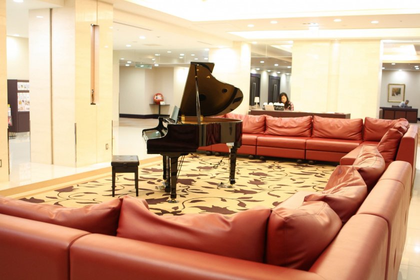 Lounge about and listen to a self playing piano