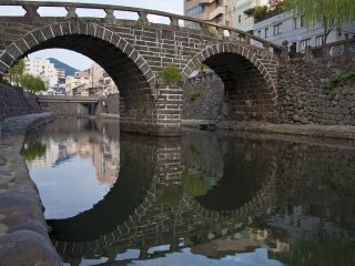 Megane-bashi from the left side of the river