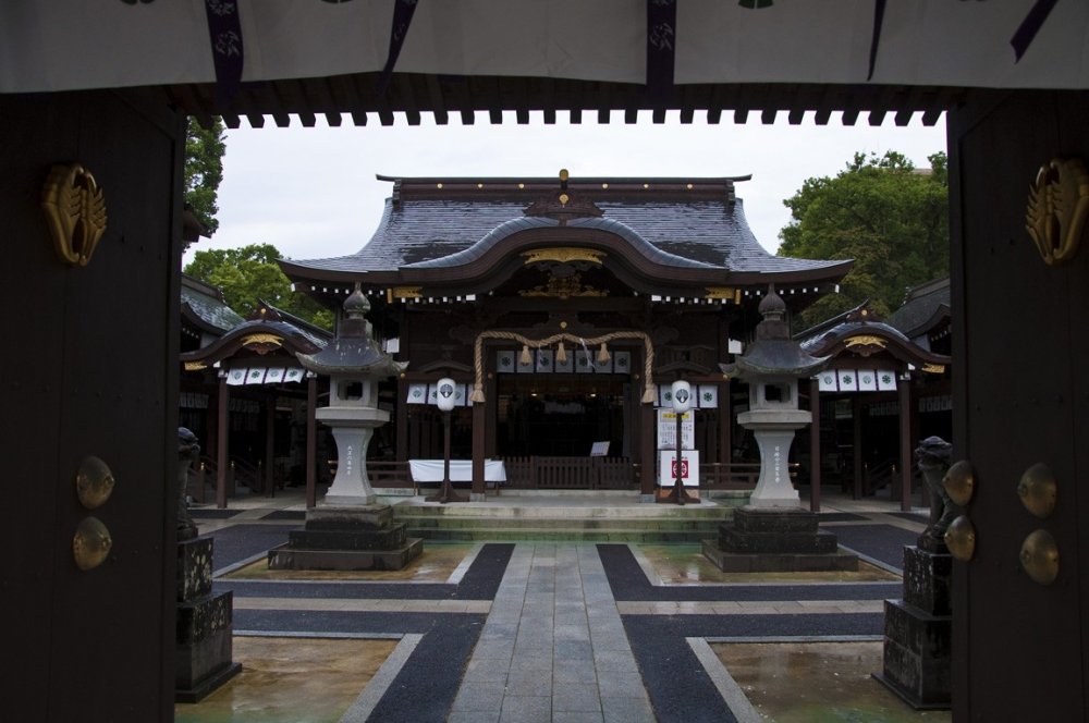 The Matsubara Shrine main hall.