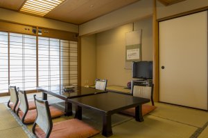 The tatami room are ideal for those staying as a group