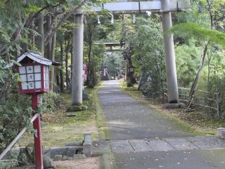 The long approach to the shrine building adds drama to your walk up