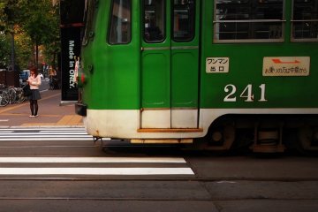 The charms of downtown Sapporo's streetcars are just a moment away from your room