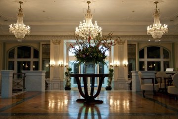 The luxurious lobby