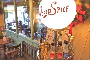 The World Spice rack offers choices like Hot & Sweet Salsa Sauce or Lea & Perrins Chilli and Garlic Sauce