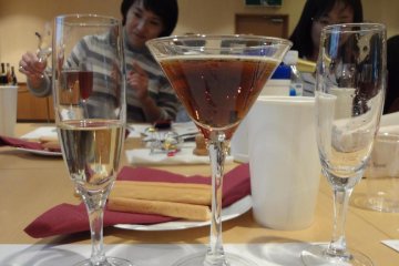 Kirin also offers a wine seminar. We participated in this seminar on another day.
