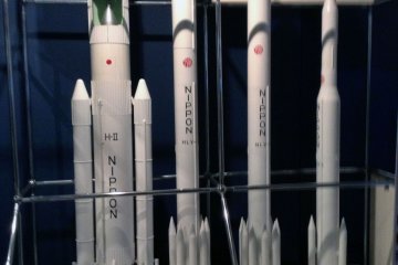 <p>A collection of model rockets.</p>