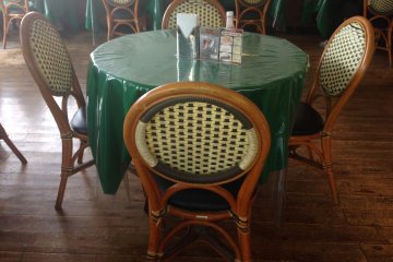 <p>Inside Chatan&#39;s Italiano the quaint&nbsp;color scheme, small tables, dim lighting and pasta aroma creates a Mediterranean-like atmosphere</p>