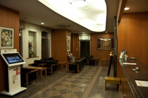 Front desk and lobby