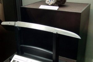 A sword made from raw ore