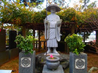 Statue paying tribute to Kobo Daishi