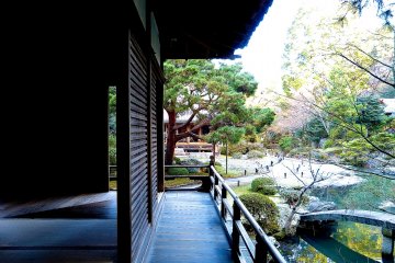 <p>ส่วนในสุดของสวน Soami-no-niwa</p>