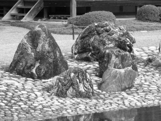Abstract rock garden