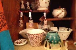 Handmade giraffe cup