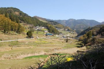 <p>หมู่บ้านอิชิดะทะมิในต้นฤดูใบไม้ผลิ</p>
