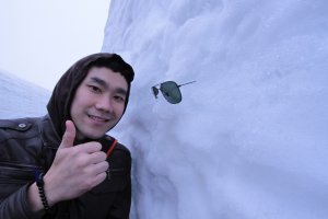 ถ่ายรูปกะมนุษย์หิมะในยูคิโนะ โอทานิ