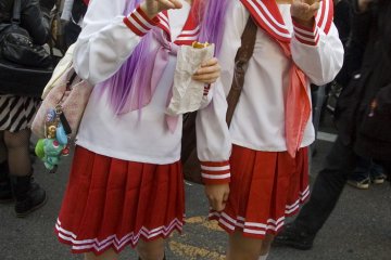 Lucky Star cosplayers at Nipponbashi Street Festa&nbsp;