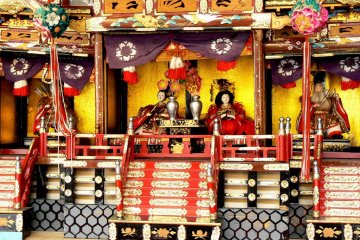 <p>The dolls represent members of the Heian imperial court</p>