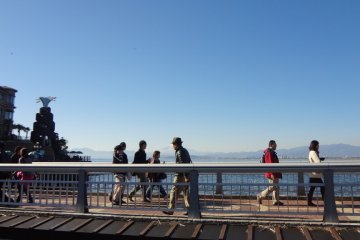 <p>The view from the bridge going over to the island is really nice. Many people will be walking to Enoshima, so just follow them.</p>